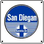 San Diegan Logo 6x6 Tin Sign