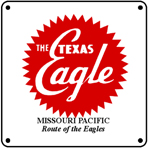 MoPac TX Eagle Logo 6x6 Tin Sign