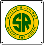 Southern Railway 6x6 Tin Sign