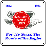 MoPac Flying Eagle 6x6 Tin Sign