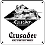 Reading Crusader 6x6 Tin Sign