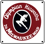 Milwaukee Olympian 6x6 Tin Sign