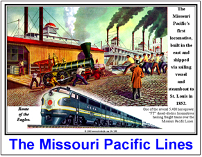 Tin Sign Missouri Pacific FT Ad