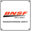 BNSF Logo 6x6 Tin Sign