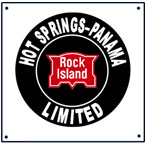 Rock Island Hot Springs/Panama 6x6 Tin Sign